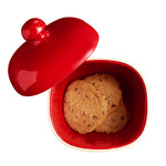 Emile Henry Cookie Jar, Burgundy