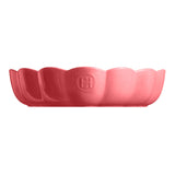Emile Henry Madeleine Heart Shaped Cake Dish, Rose