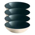 Emile Henry Everyday Dinnerware 8.75 Inch Pasta Bowl, 1 Qt, Ocean, Set of 4