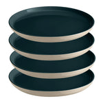 Emile Henry Everyday Dinnerware 11 Inch Dinner Plate, Ocean, Set of 4