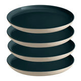 Emile Henry Everyday Dinnerware 11 Inch Dinner Plate, Ocean, Set of 4