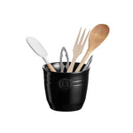 Emile Henry Utensil Pot, 4.5-Inch Diameter x 5.1-Inch High, Truffle