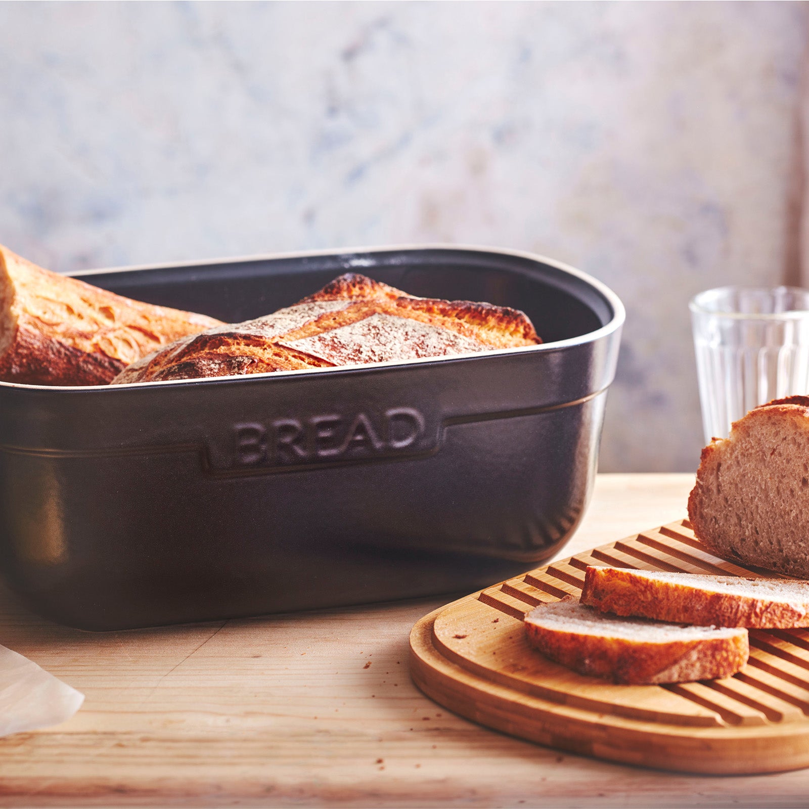Emile Henry Bread Box, Truffle