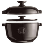Emile Henry Rice Pot, Charcoal
