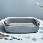 Emile Henry Rectangle Baking Dish Ultime, 14" X 9", Fog
