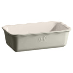 Emile Henry Modern Classics 3 Quart Loaf Pan, Pearl Gray