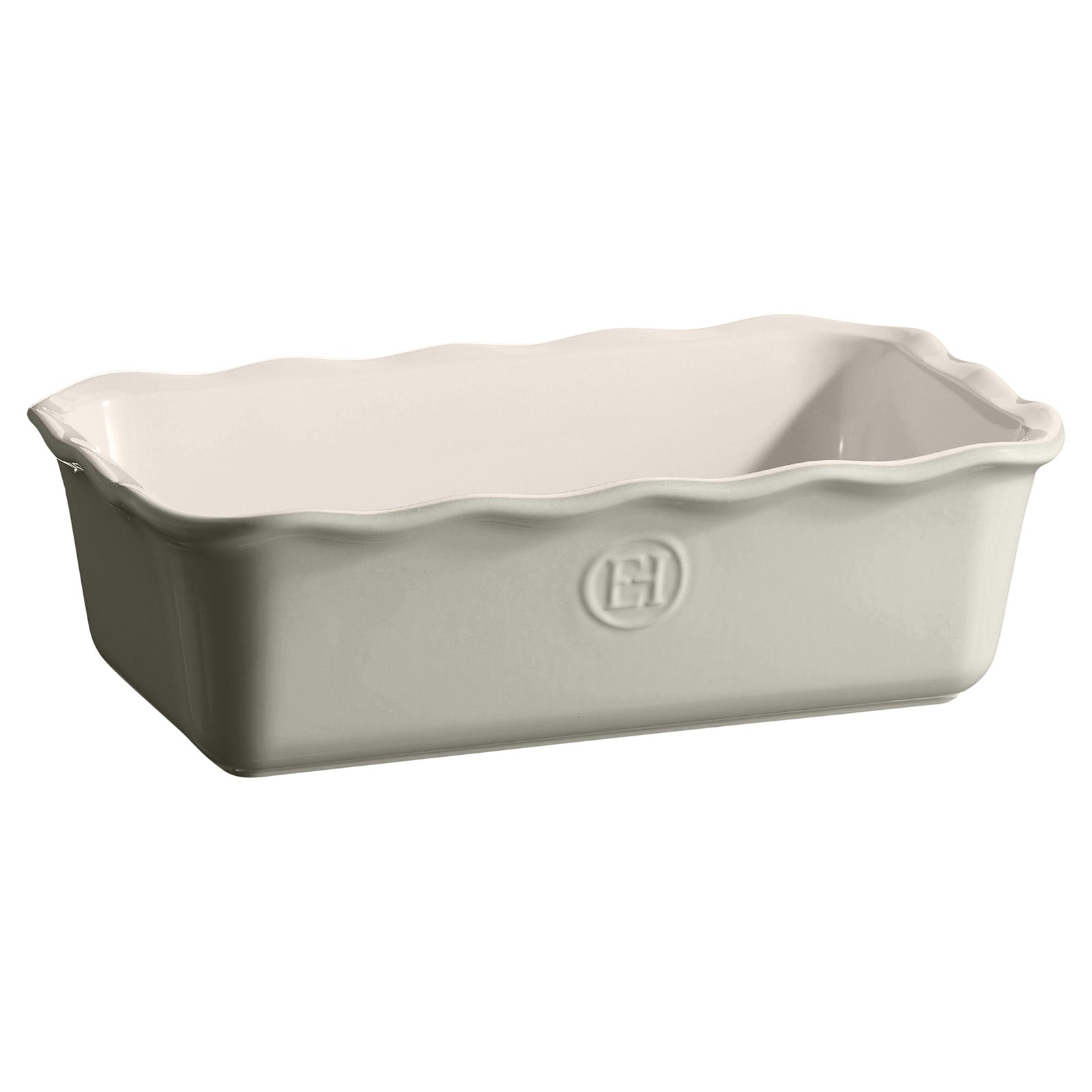 Emile Henry Modern Classics 3 Quart Loaf Pan, Pearl Gray