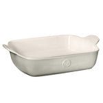 Emile Henry HR Modern Classics Small Rectangular Baker, 10.25" x 7", Pearl Gray