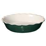 Emile Henry Made in France HR Modern Classics 9 Inch Pie Dish, Evergreen