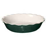Emile Henry Made in France HR Modern Classics 9 Inch Pie Dish, Evergreen
