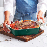 Emile Henry HR Modern Classics Rectangular Baking Dish 11" x 8", Evergreen