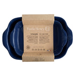 Emile Henry Rectangular Baking Dish, Set of 2, 2.4 qt, 3.8 qt, Twilight