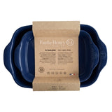 Emile Henry Rectangular Baking Dish, Set of 2, 2.4 qt, 3.8 qt, Twilight