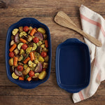 Emile Henry Rectangular Baking Dish, Set of 3, 1.25 qt, 2.4 qt, 3.8 qt, Twilight