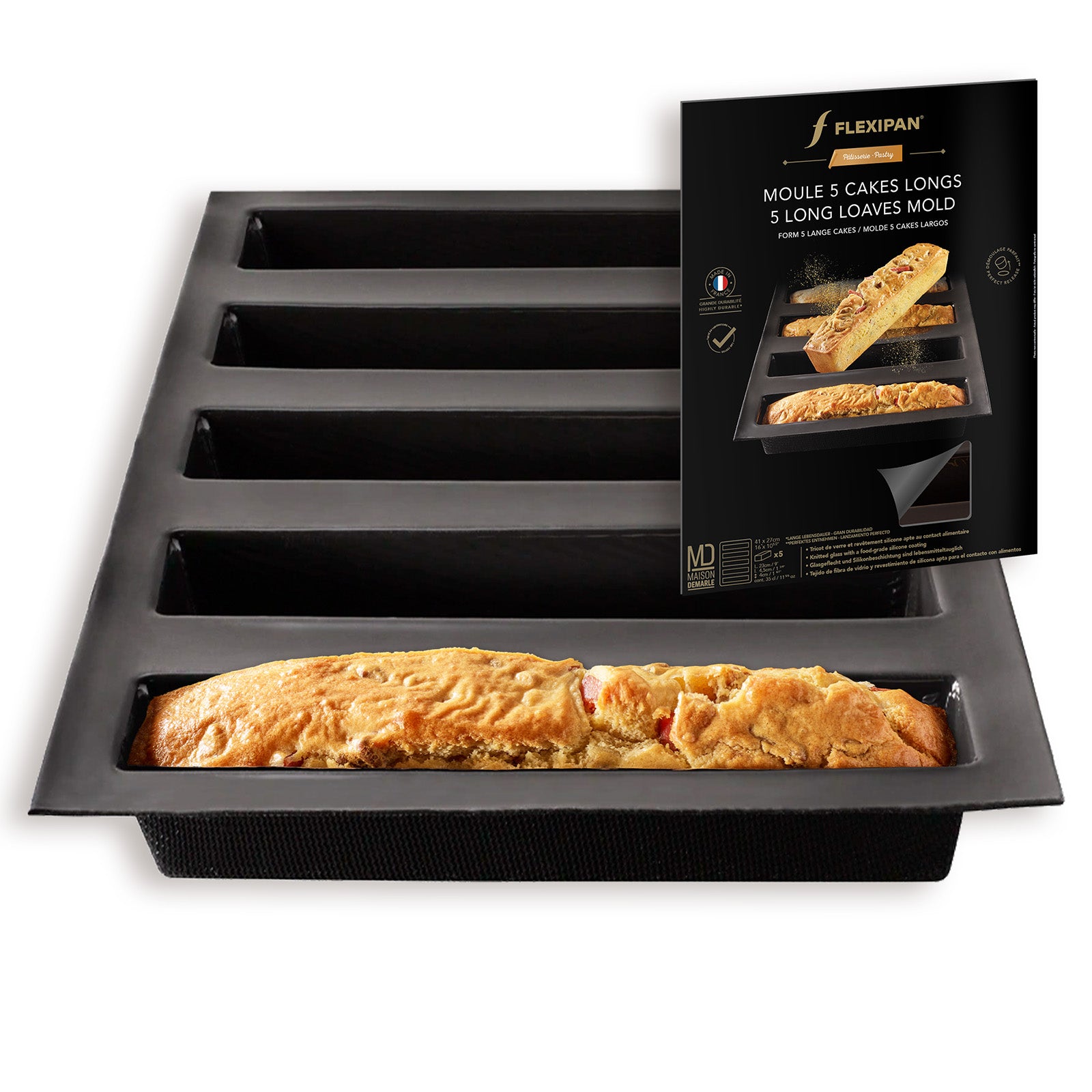 Silpat Flexipan 5 Long Loaves Premium Silicone Baking Pan