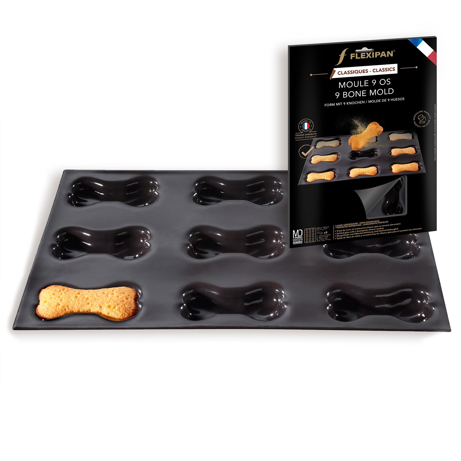 Silpat Flexipan 9 Bones Pet Treats Premium Silicone Baking Pan