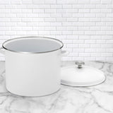 Cuisinart Enamel On Steel 16 Qt. Stockpot w/Cover - White