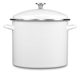 Cuisinart Enamel On Steel 16 Qt. Stockpot w/Cover - White