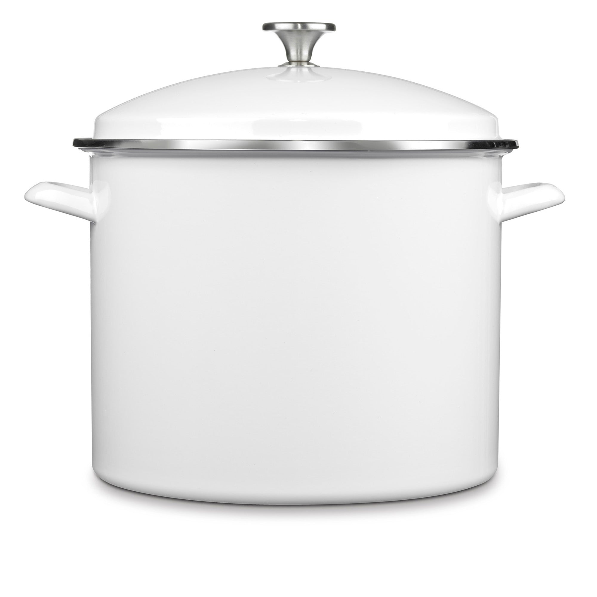 Cuisinart Enamel On Steel 16 Qt. Stockpot w/Cover - White