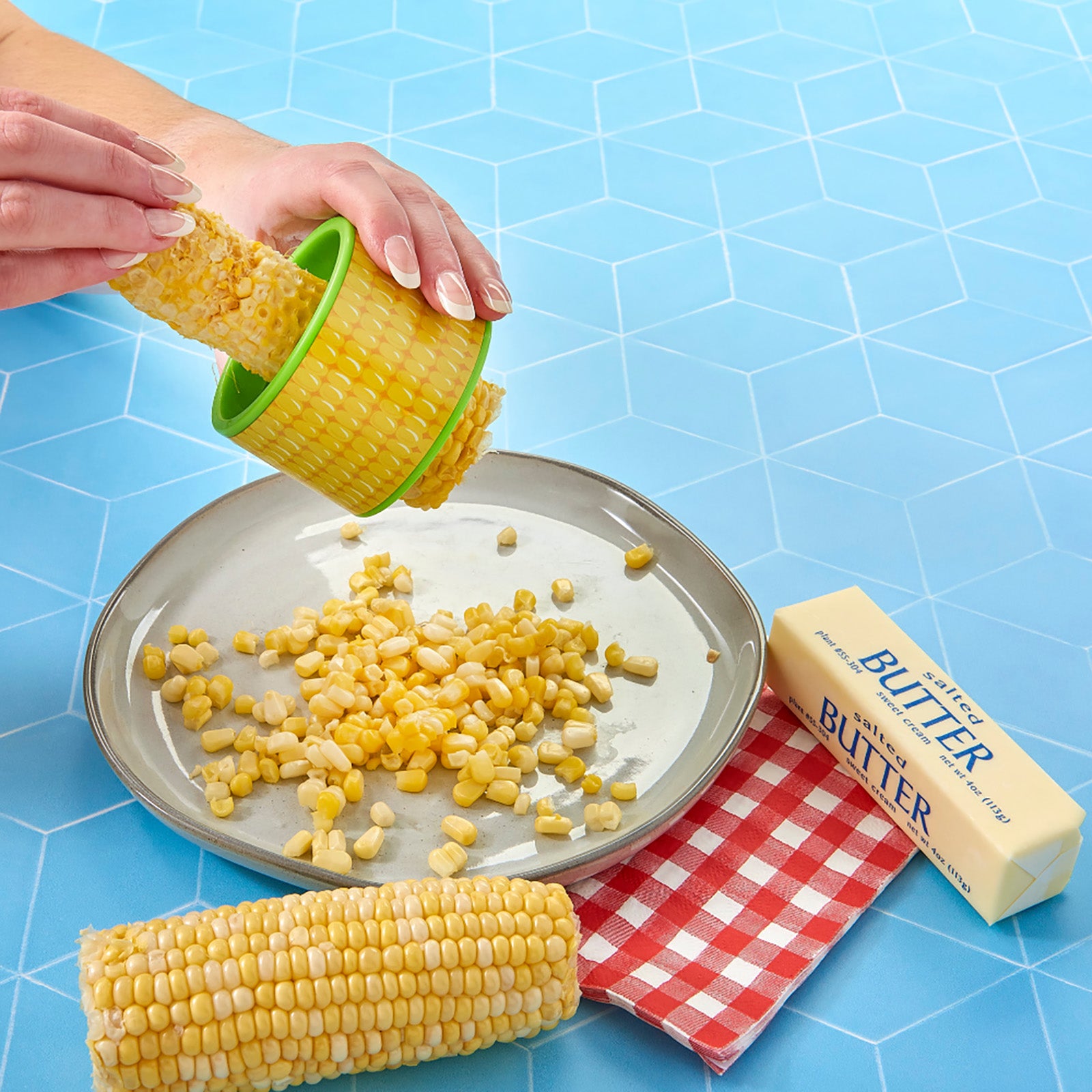Talisman Designs Corn on the Cob 3-Piece Tool Set – Butter Keeper, Boats & Stripper