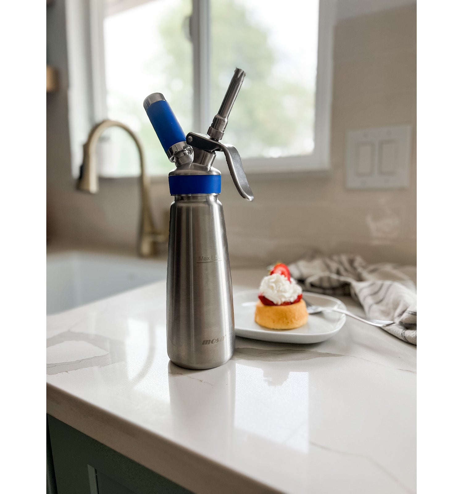 Frieling by Mosa Master Whipper Professional Cream Whipper, 0.5 Liter