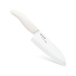 Kyocera Revolution Ceramic 5-1/2 Inch Santoku Knife, White
