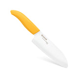 Kyocera Revolution Ceramic 5-1/2 Inch Santoku Knife, Yellow