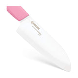 Kyocera Revolution Ceramic 5-1/2 Inch Santoku Knife, Pink