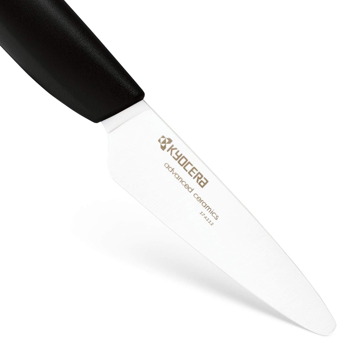 Kyocera Revolution 4-Piece Ceramic Knife Set - 7" Chef's Santoku, 5.5" Santoku, 4.5" Utility & 3" Paring Knives