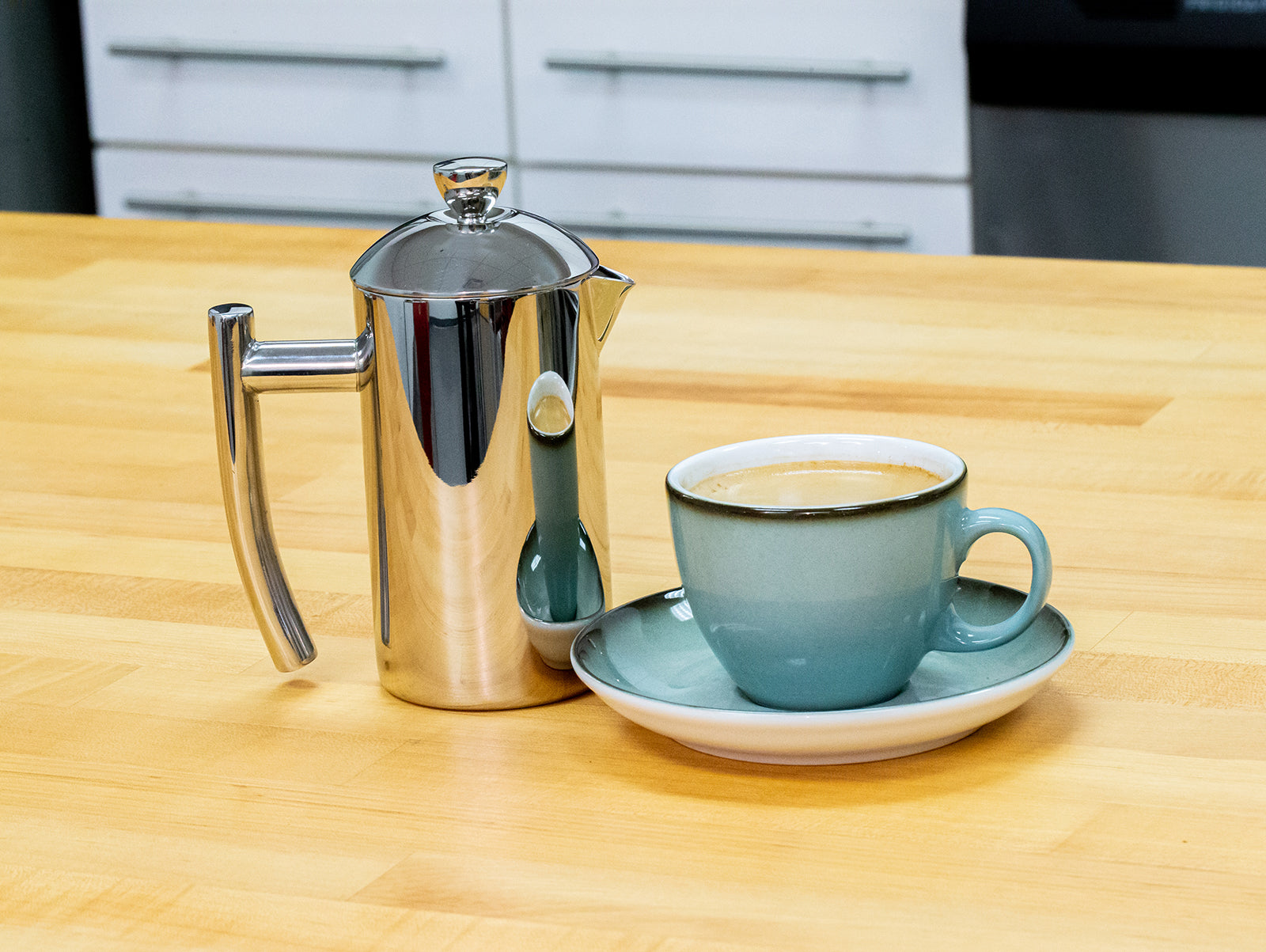 Frieling Polished 18/10 Stainless Steel French Press Coffee Maker, 23-ounce