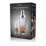 Final Touch Yarai Glass Cocktail Shaker & Jigger Set