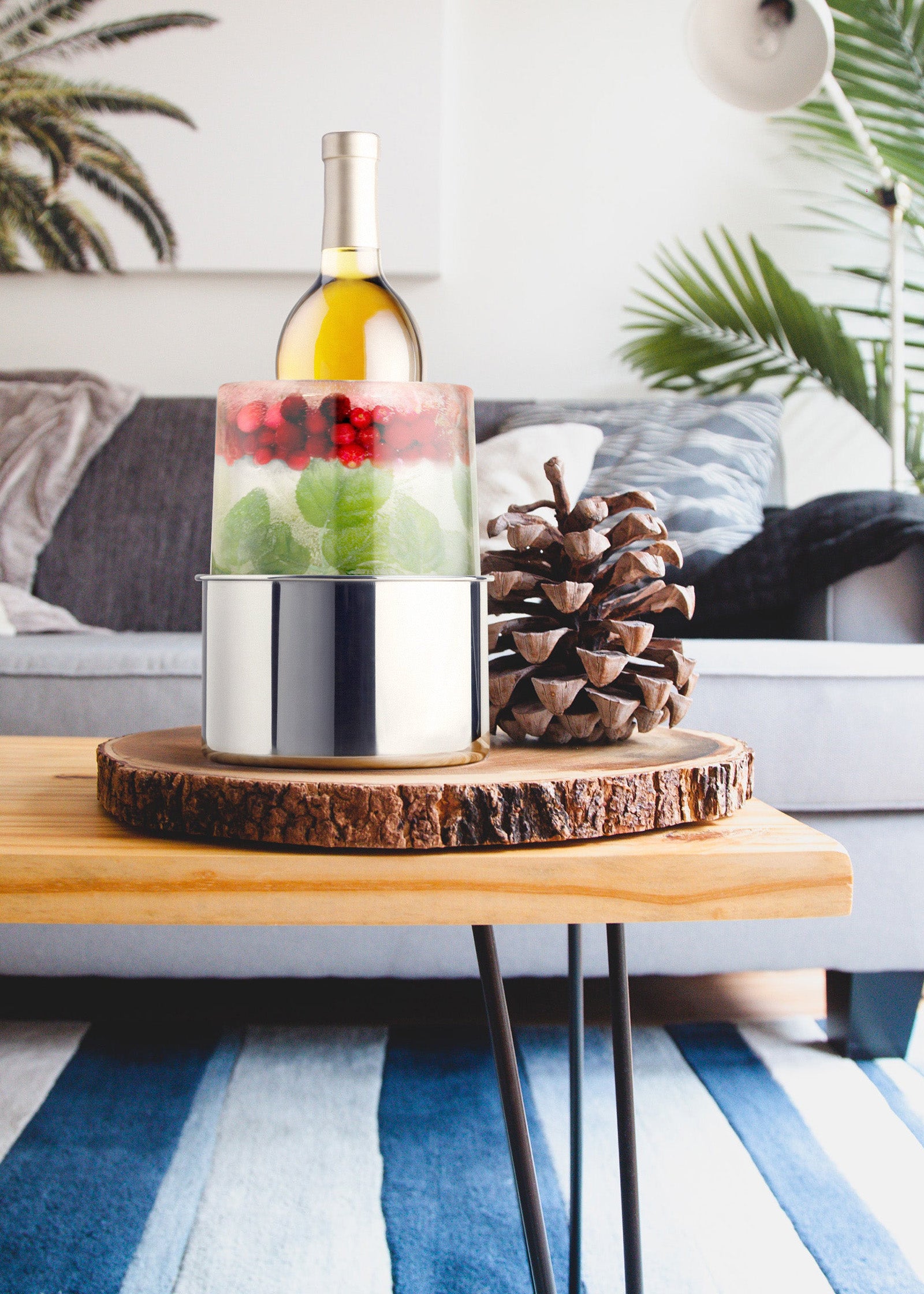 Final Touch Stainless Steel Ice Bottle Chiller