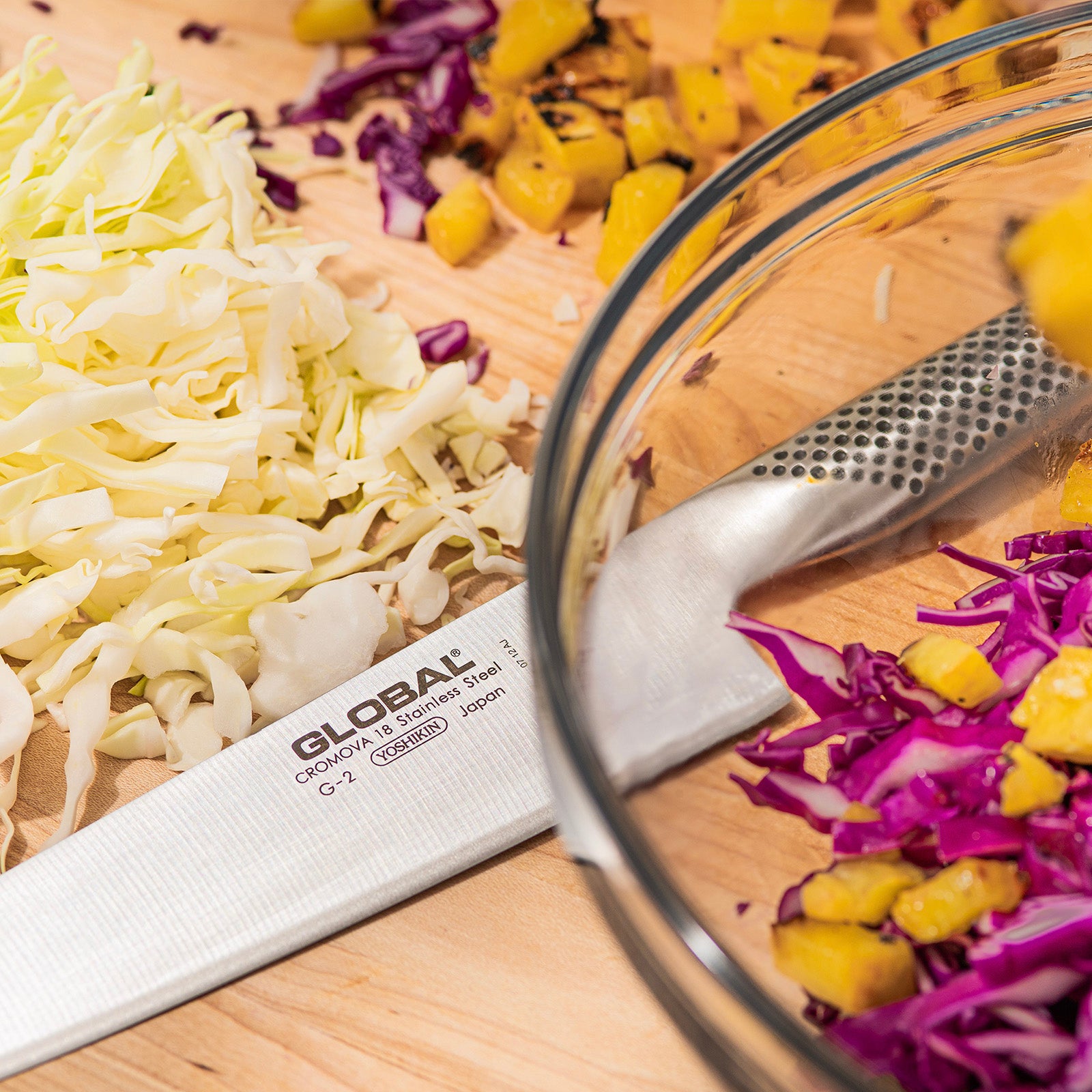 Global Kanpeki 10-Piece Knife Block Set, Acacia