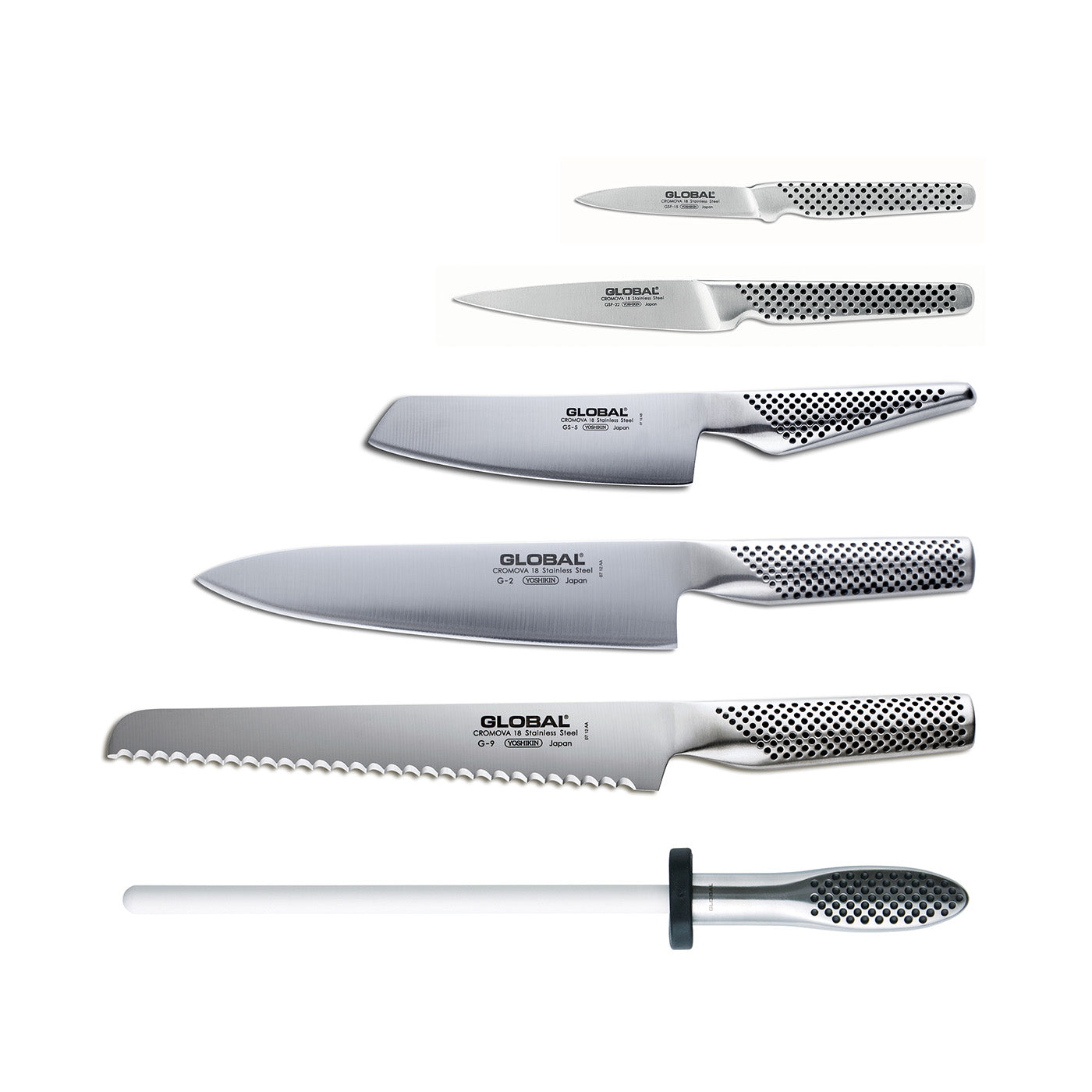 Global 7 Piece Takashi Knife Block Set
