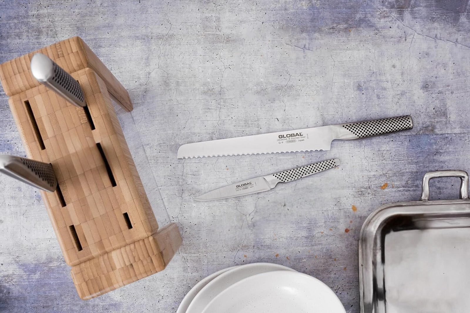 Global 5-Piece Teikoku Knife Block Set