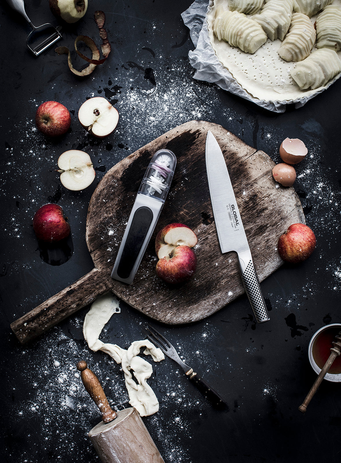 Global Hashira 5-Piece Knife Block Set