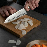 Global 3 Piece Knife Set with Santoku - Hollow Ground, Utility and Paring Knife