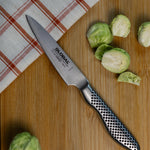 Global 3 Piece Knife Set with Asian Chef's, Prep and Paring Knives, Stainless Steel