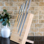 Global Bitoku Classic Essentials 5 Piece Knife Set with Magnetic Block, Hardwood