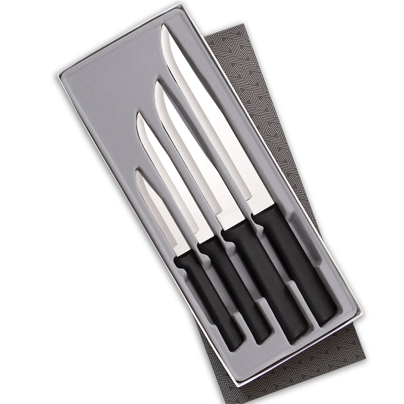 Rada 4 Piece Wedding Register Set, Black Handles