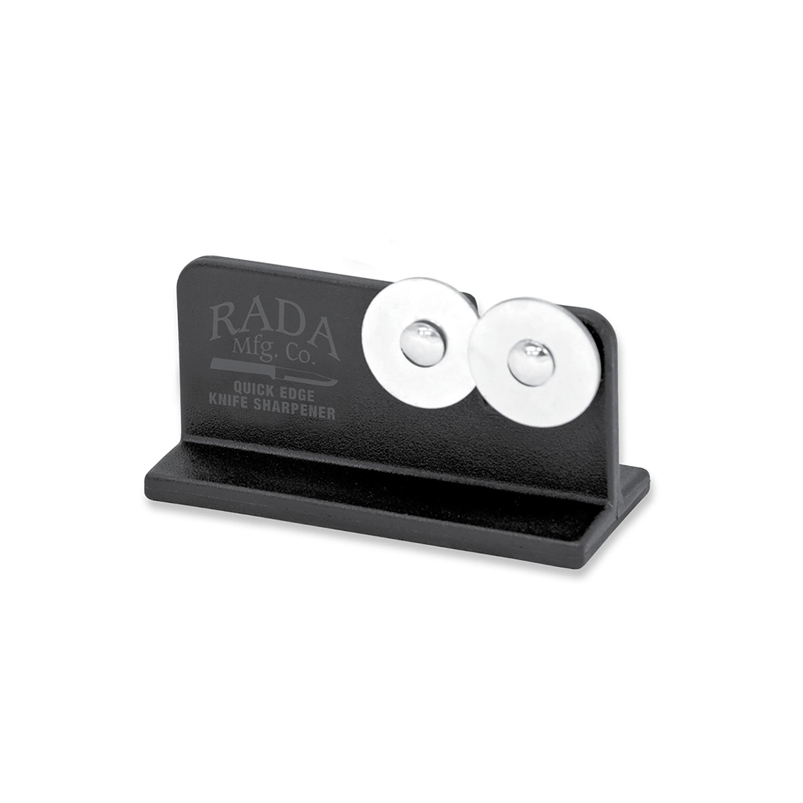 Rada 2 Piece Paring Knife Set with Sharpener and Gift Box, Black Handles