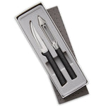 Rada 2-Piece Pare & Peel Knife Set with Gift Box, Black Handles