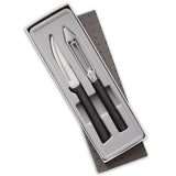 Rada 2-Piece Pare & Peel Knife Set with Gift Box, Black Handles