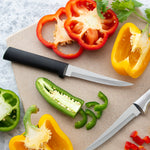 Rada 6 Piece All-Star Paring Knife Gift Set, Black Handles