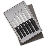Rada 6 Piece All-Star Paring Knife Gift Set, Black Handles