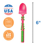 Constructive Eating Garden Fairy Utensil and Divided Plate Set for Kids and Toddlers