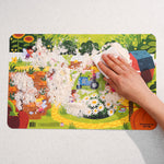 Constructive Eating Garden Fairy Utensil, Divided Plate, and Placemat Set for Kids and Toddlers