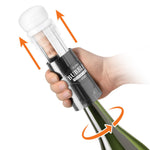 Final Touch Bubbles Sparkling, Champagne, Bubbly Glass Set with Opener - 10 oz (300 ml)