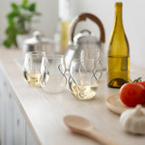 Final Touch Conundrum White Wine Glasses - Set of 4 - 9 oz (266ml)