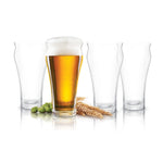 Final Touch Brewhouse Beer Glass - Set of 4 - 17 oz (500 ml)